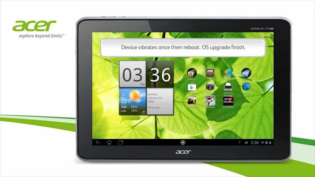 Upgrade Your Iconia Tablet To Jelly Bean 4.1