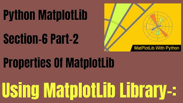 Python for Data Science || Matplotlib  || Numpy || Visual Properties || Data Visualization