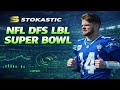 NFL DFS Live Before Lock (Sunday 2/8/26) | Super Bowl LIX DFS Strategy