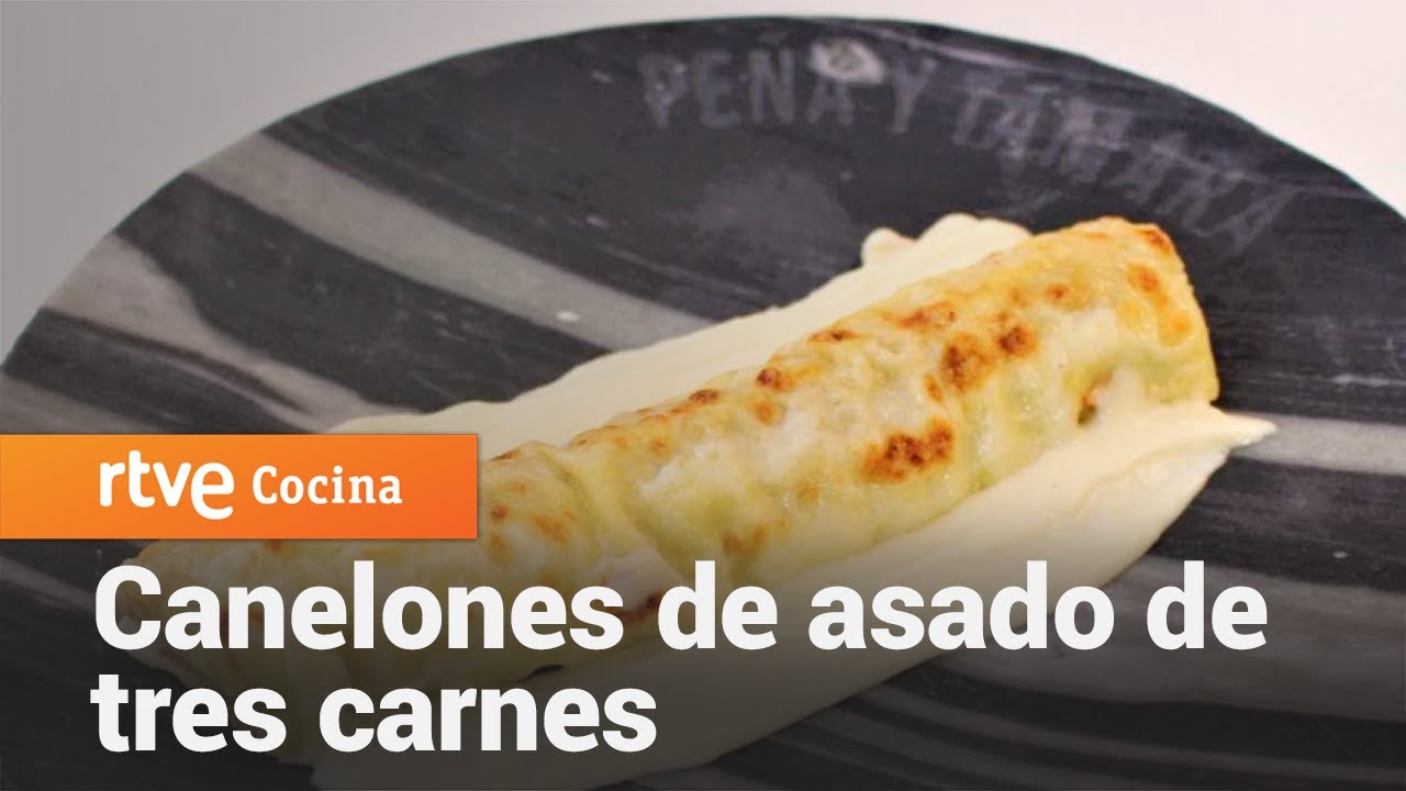 Canelones de asado de tres carnes - Cocina al punto | RTVE Cocina
