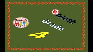 Grade 4 Math  Line of Symmetry