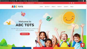 Abc Tots - Editing contact us page with WPBakery page builder