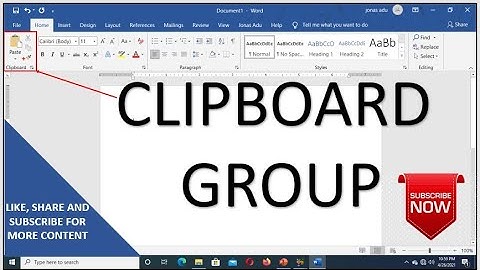 Microsoft Word Tutorials - Clipboard Group I Using The Clipboard Ribbon