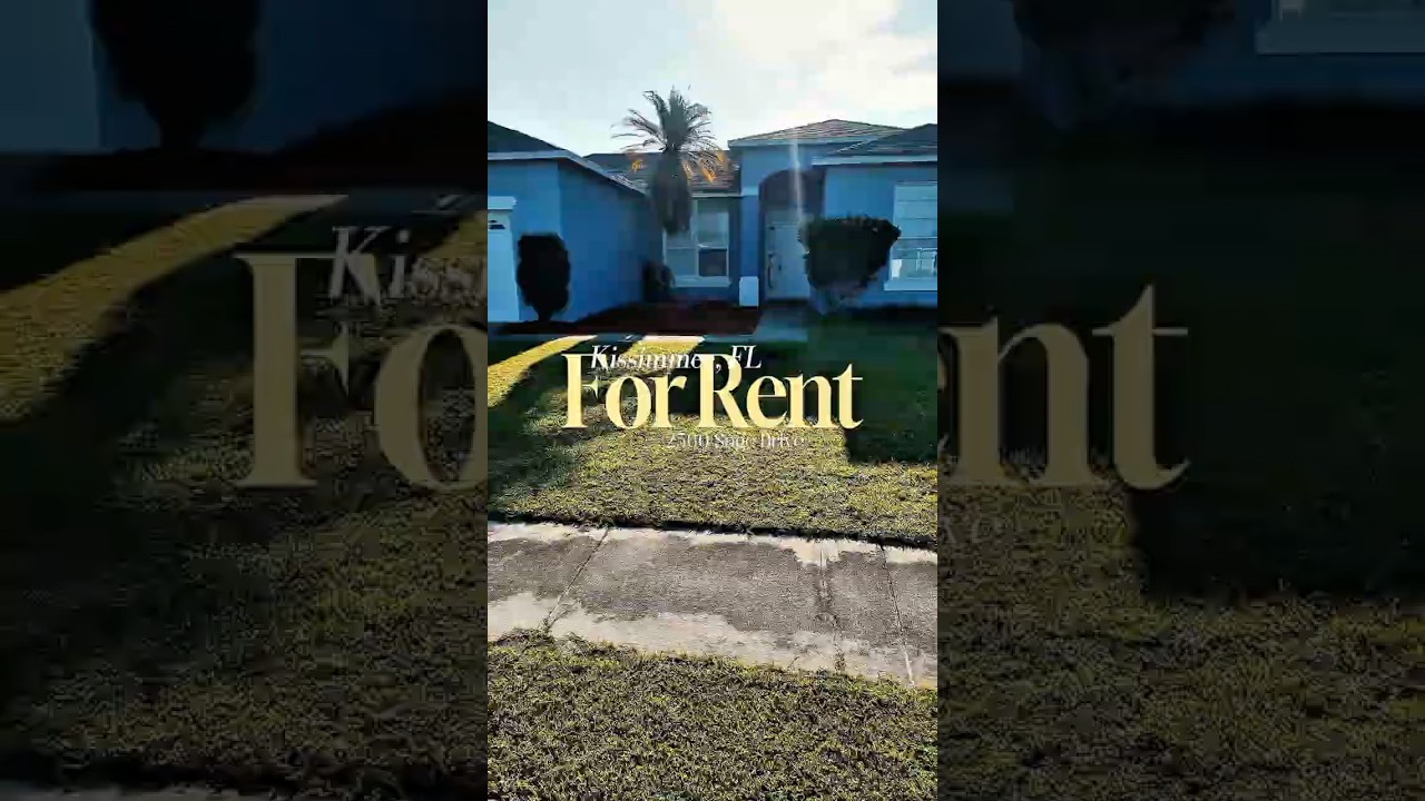 Rental Home In Kissimmee With A Big Patio!
