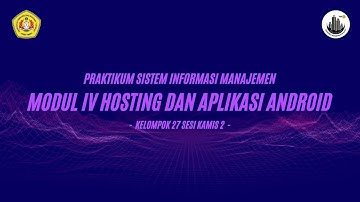 MODUL 4 HOSTING DAN APLIKASI ANDROID 19-152 & 19-162