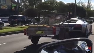 This Goat-Towing Lamborghini Is A Head Turner Lamborghini Pulling A Trailer