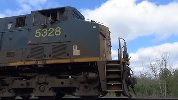 CSX ES40DC 5328 w/ Nice K5LA Leads Manifest Q581-31 on 3/31/22