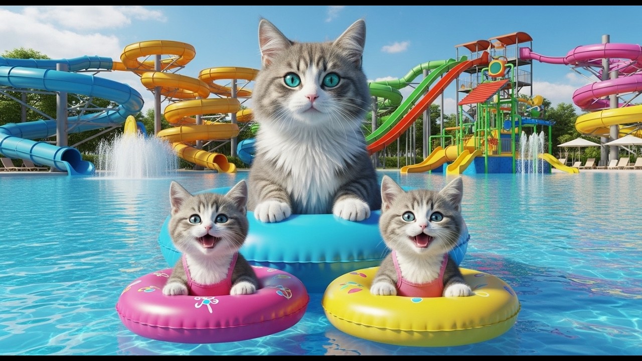 Unseen Clips: Mama Cat Trims and Cuddles Her Growing Kittens