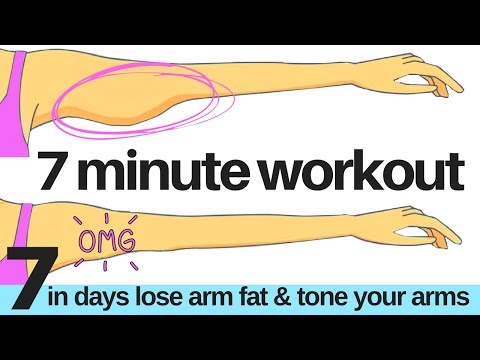 7 DAY CHALLENGE - 7 MINUTE WORKOUT - TO LOSE ARM FLAB - ARM