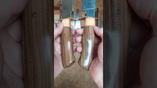 Antes y despues, desbaste cabo espiga oculta cuchillos knife knifemaking