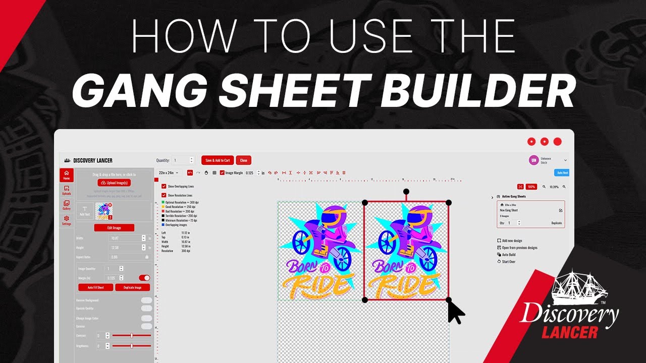 How to Use the DTF Gang Sheet Builder | Discovery Lancer