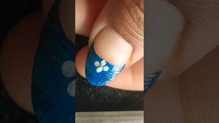easy french tip nail art design 💅#shorts #shortvideo #youtubeshorts