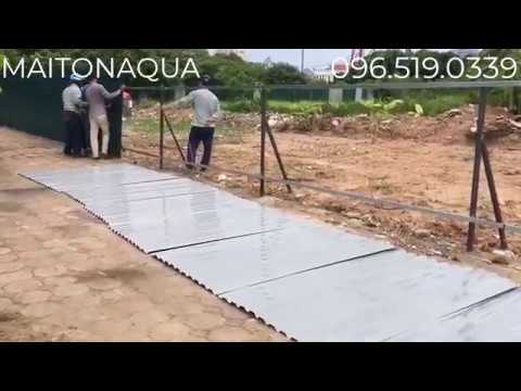 Video Thi công hàng rào tôn công trình tại Mễ Trì - youtube