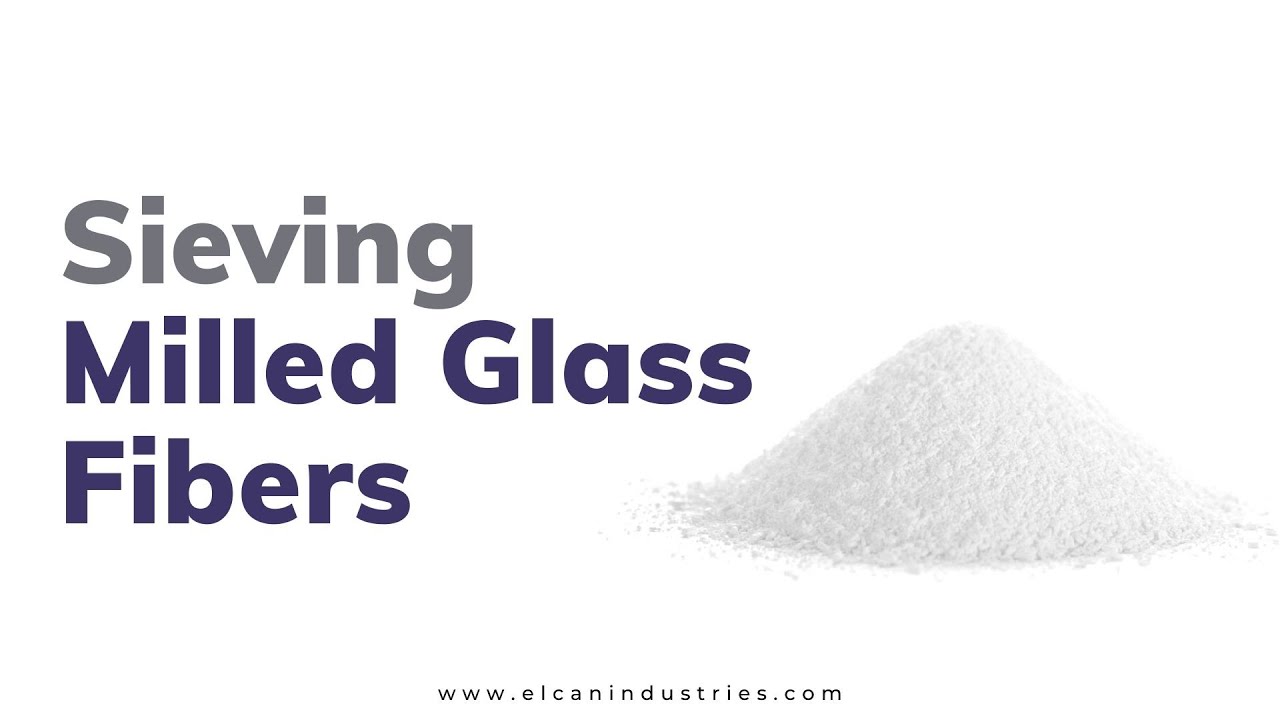 Sieving Milled Glass Fibers Industrial Sieving Machine Elcan