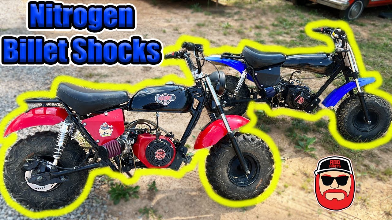 New Mini Bike Nitrogen Billet Shocks & Ride Aftermath MB200