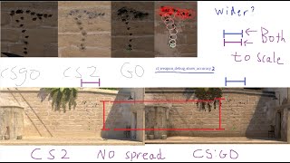 CS2 SPRAY VS CS:GO SPRAY + BLOOPERS