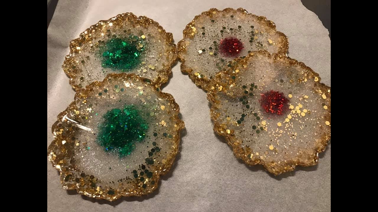 How to Make Heat Resistant Christmas Coasters 