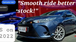 Toyota Vios 2022 on L&T lowering springs. Smooth ride better than stock! by Autoboys