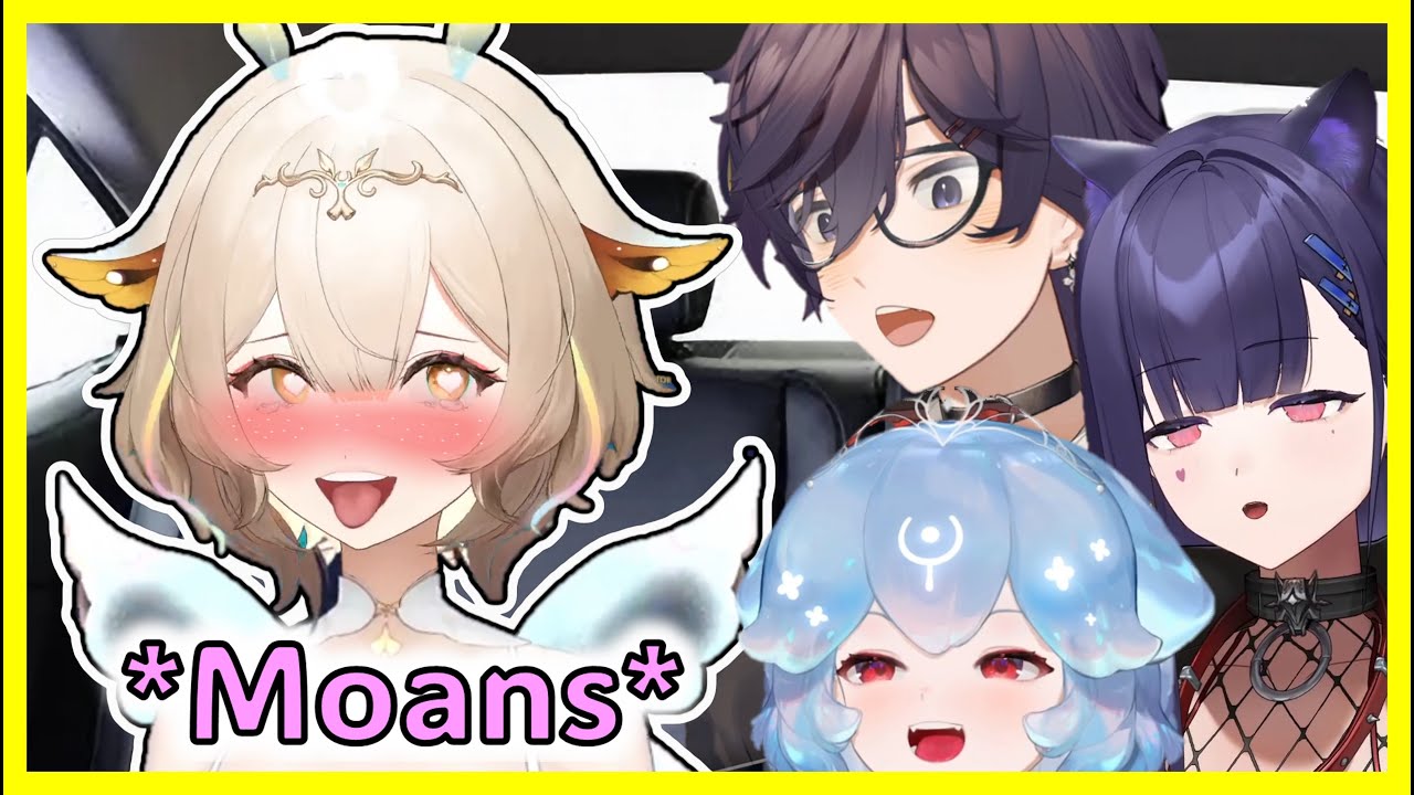 Yuzu Exposed For MØẠNING  in the Taxi by Bao, Numi, and Shoto