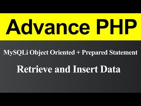 Retrieve and Insert Data using MySQLi Object Oriented with Prepared Statement in PHP (Hindi)