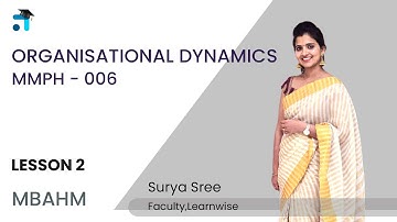 Lesson 2 (BLOCK I) | Organisational Dynamics | MMPH 006 | Kerala