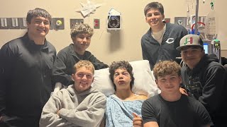 Canton baseball player attends senior night days after major injury