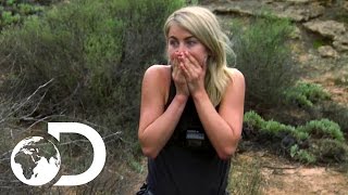 Snake On The Menu for Julianne Hough | Running Wild with Bear Grylls