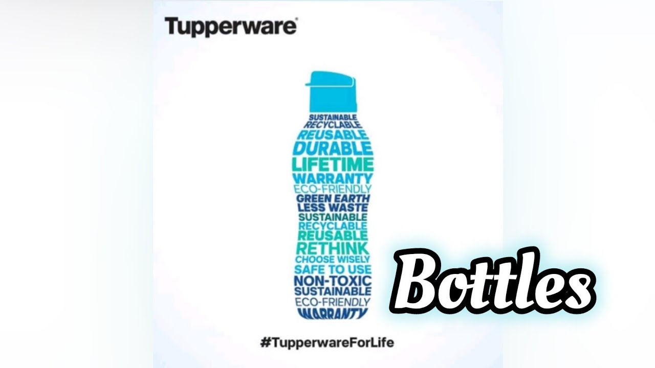 Tupperware Water Bottles | Eco Bottles |  Tupperware Bottle | Aquasafe Aquaslim | 