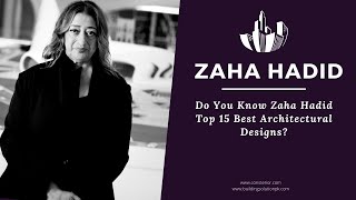 Top 15 Award Winning Zaha Hadid (زہا حدید) Buildings Projects | Consterior