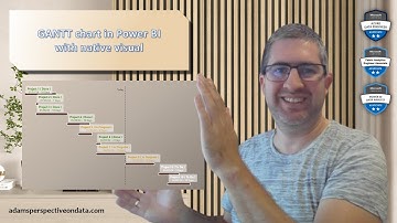 Gantt chart using native visual in Power BI