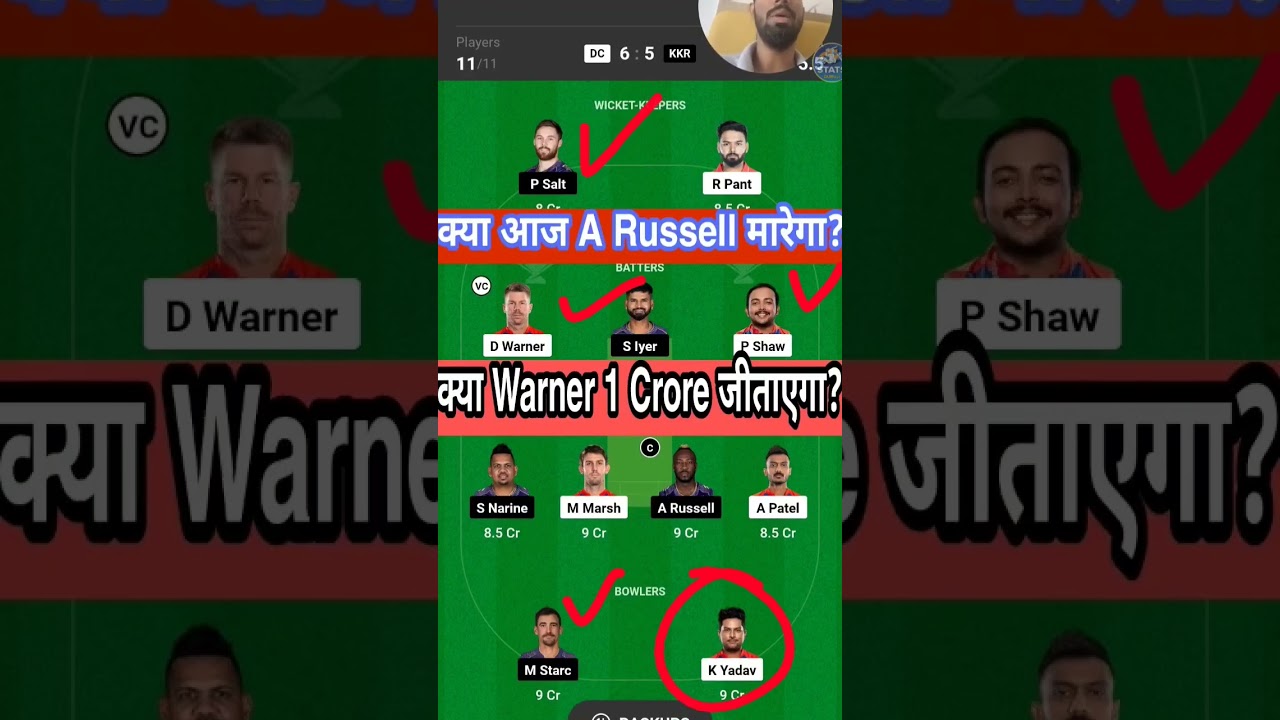 DC vs KKR, DC vs KKR Prediction,Delhi Capitals vs Kolkata Knight Rider Team