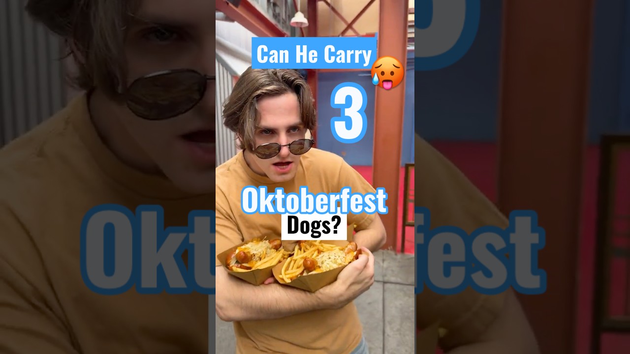 Just out here risking it all for an Oktoberfest Dog 🌭🙂‍↔️ #Disneyland #DisneyEats