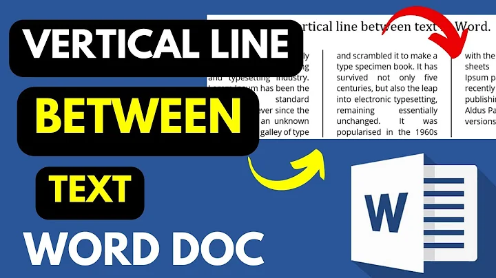 How to Add a Vertical Line Between Text in Microsoft Word