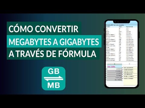 Cómo Convertir a Través de Fórmula Megabytes a Gigabytes