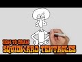 How to Draw Squidward tentacles- Video Lesson