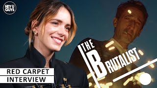 Stacy Martin The Brutalist Uk Premiere Red Carpet Interview Adrien Brody Felicity Jones
