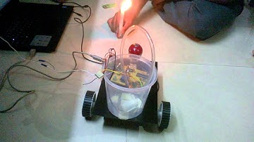 MATLAB Video processing based project "Fire fighting robot" Done at PACE LAB cochin