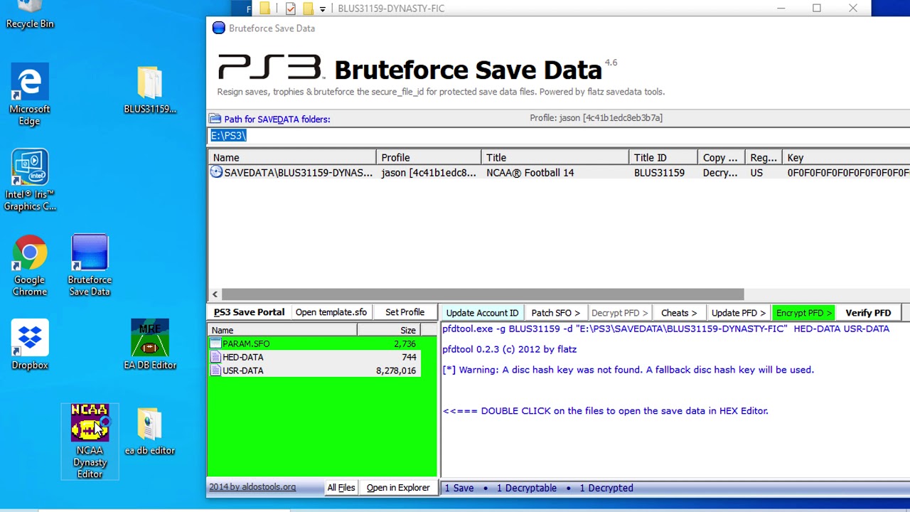 How to Open and Edit NCAA 14 Dynasty Files for PS3 - YouTube