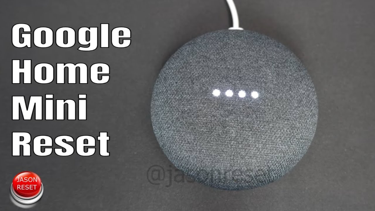 How To Factory Reset Google Home Mini Speaker - YouTube