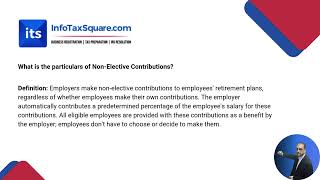 Elective Contributions vs Non-Elective Contributions