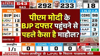 Lok Sabha Election 2024 Results: PM Modi जल्द पहुंचेंगे BJP Office, कैसा है माहौल ?