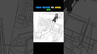 Grim Reaper Vs The Angel Ep8 #funny #animation #illustration #grimreaper #angel #humor