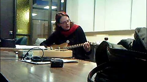 Julie at Guitar Lesson/Practice