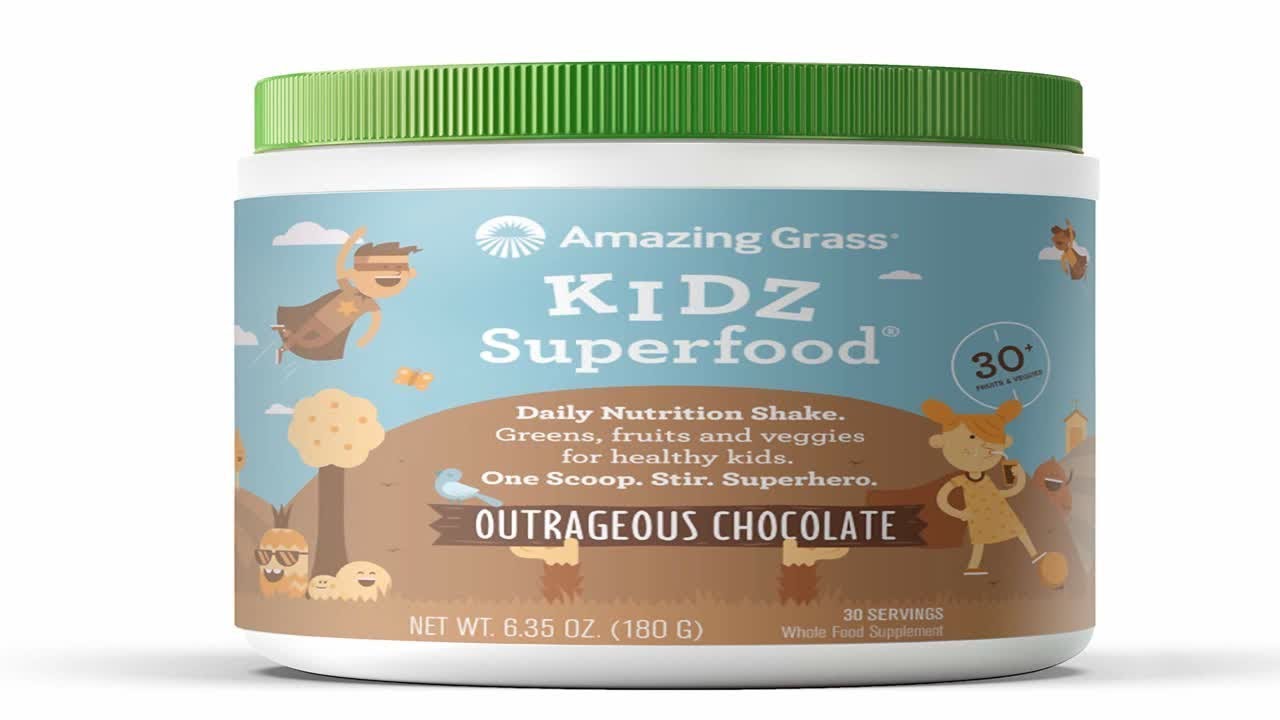 Amazing Grass Kidz Superfood Organic Vegan Superfood Nutrition Shake
