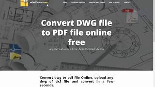 dwg to pdf converter free online , dxf to pdf converter  - ecadviewer screenshot 1