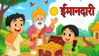 ईमानदारी का अनोखा इनाम | KidsToons की सच्ची कहानी ❤️ | Hindi Moral Story For Kids