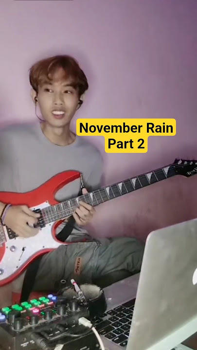 Solo Guitar Gun N' Roses - November Rain | Cover By Sandy Gates Part 2 #shorts