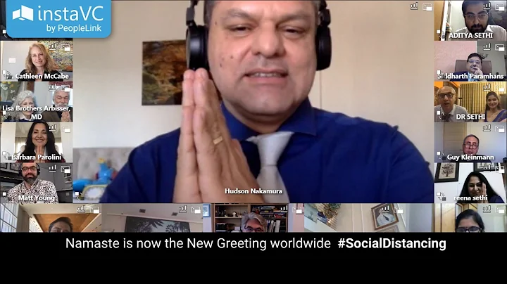 Covid 19 Webinar powered by PeopleLink Webinar & Video Conferencing - Namaste is the New Hello !!
