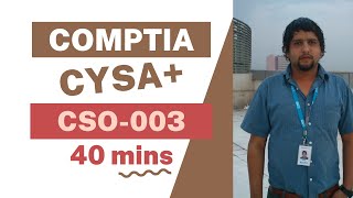 CompTIA CYSA+ | CS0-003 | Full Course FREE | Exam Pass | 850+ Score |Quick Exam Bootcamp[40 Minutes]