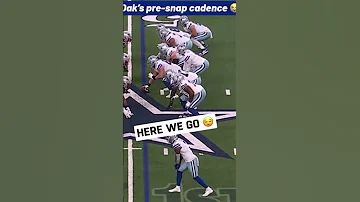 Dak Prescott S Cadence Here We Go Dallascowboys 